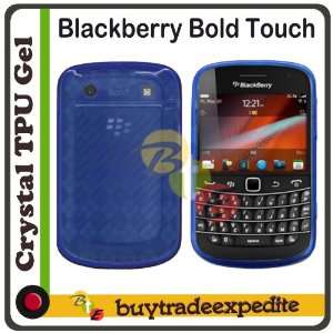  Blackberry Bold Touch 9900/ 9930 TPU Rubber Case   Blue 