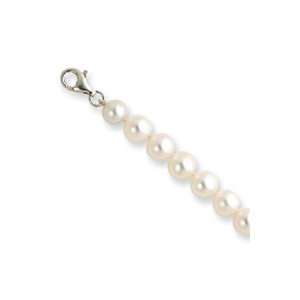 6.5 7.5mm Freshwater Cultured Pearl Bracelet & Necklace 