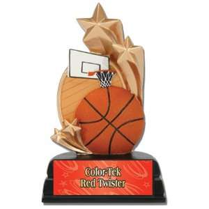 6 Custom Basketball Sport Star Resin Trophies RED COLOR 