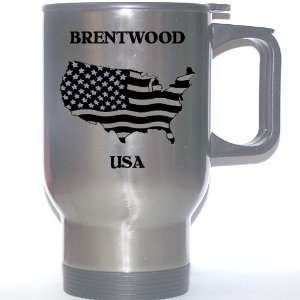  US Flag   Brentwood, New York (NY) Stainless Steel Mug 