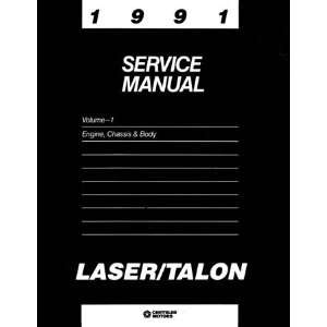  1991 PLYMOUTH LASER EAGLE TALON Shop Service Manual 