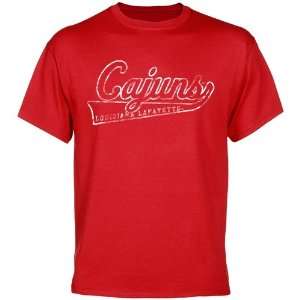  Louisiana Lafayette Ragin Cajuns Swept Away T Shirt   Red 