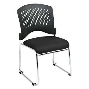  Office Star   Visitors Chair With Plastic Back 8455 30 