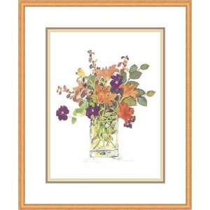  Lilies and Clematis by Claire Winteringham   Framed 