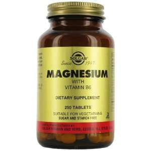  Solgar Magnesium With Vitamin B6 250 Tablets Health 