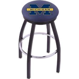  University of Michigan Steel Stool with Flat Ring Logo 