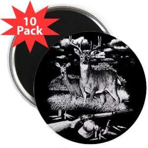   Magnet (10 Pack) Deer Hunting Buck Doe Rifle and Hat 