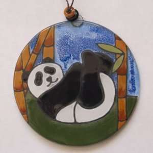  Fused Glass Suncatcher Handcrafted Fair Trade Panda 4.3 