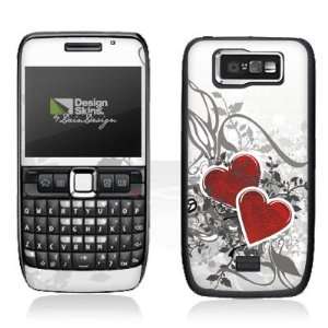  Design Skins for Nokia E63   Hearts Design Folie 