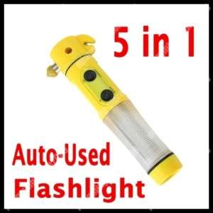 Car Safety Emergency Hammer Red Beacon Flashlight Light  