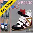   New Womens Skateboarding Double Tongue High Top Velcro Strap Sneakers