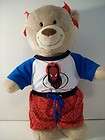 Build A Bear Clothing~Spide​rman~2 Piece Outfit~23 Chain Necklace 