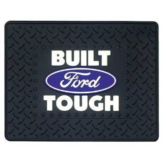  2 Utility Rubber Floor Mats   Ford Oval Blue Automotive