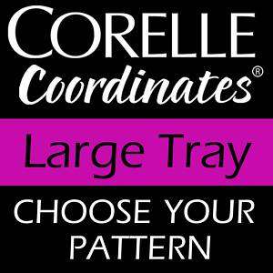 Corelle Melamine RECTANGULAR Tray with HANDLES   NEW  