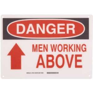   Sign, Header Danger, Legend Men Working Above (with Up Arrow