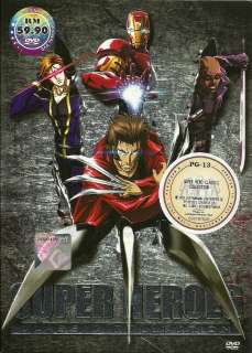   + Wolverine + Iron Man + Blade Anime DVD (4in1 DVD Boxset) animation