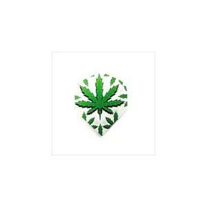  Poly Dart Flight   Marijuana Leaf on a White Background 