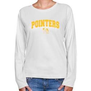  Stevens Point Pointers Ladies White Logo Arch Long Sleeve Classic 