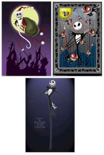 POSTER 3 SET ~ NIGHTMARE BEFORE CHRISTMAS JACK SOLO LOT  