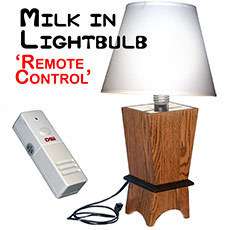 Milk Light Bulb Lamp Remote Control Stage Magic Trick  