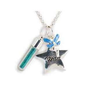  Wish Star Fairy Dust Necklace   Teal 