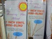 WHITE 1 VINYL MINI BLINDS   46 WIDE x 64 LONG  