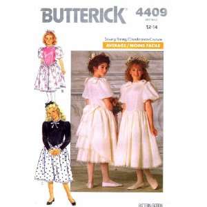   Pattern Girls Back Ruffled Dress Size 12   14 Arts, Crafts & Sewing