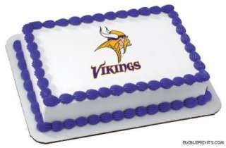 Minnesota Vikings Edible Image Icing Cake Topper  