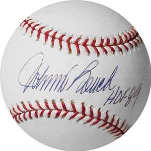  Johnny Bench Autographed Baseball with HOF 89 Inscription 