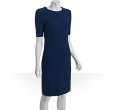   von furstenberg pacific blue knit jersey short sleeve clean lee dress
