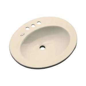   Collection Monticello Series Drop in Bathroom Sink in Peach Bisque