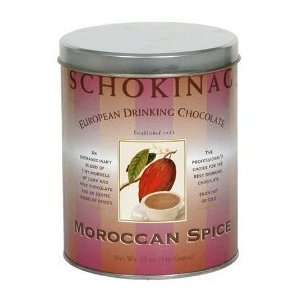 Schokinag Moroccan Spice European Drinking Chocolate   12 ounce tin 