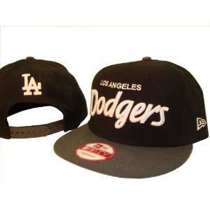 Black & Grey Los Angeles Dodgers New Era Adjustable Snap Back Baseball 