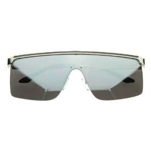  Retro Frameless Shield Sunglasses
