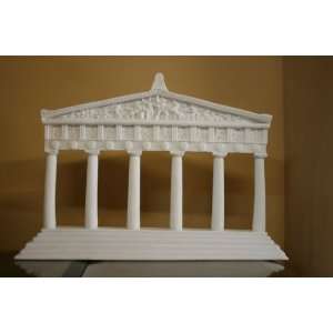  Facade of the Parthenon, Replica Made of White Marble 