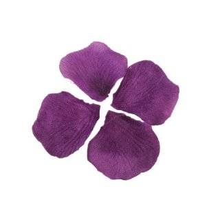 600pc Dark Purple Silk Rose Petals Wedding Flowers