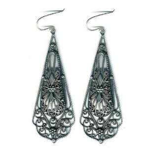  Ethnic Filigree Long Arabesque Earrings