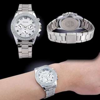 Silver 12HRS 3 Small Dial Gift Brand NEW Ladys watch  
