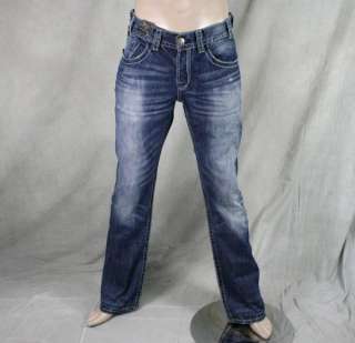 MEK Denim Jeans Mens MARRAKECH medium Blue SLIM Bootcut  