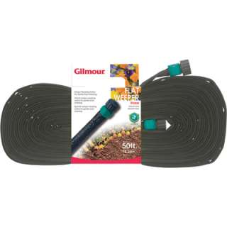 This Gilmour fiber soaker hose provides gentle, even watering. U.S.A 