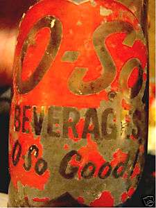 ONE Vintage O SO Beverages Glass Bottle O so Good  