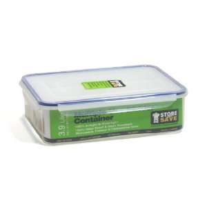 Lock&Lock 131 Fluid Ounce Rectangular Food Container with Divider, 16 