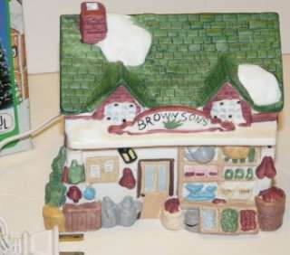 Noma Dickensville Porcelain Lighted House Village w/Box  