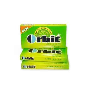 Orbit Gum   Lime Melon, 14 piece pak, 12 Grocery & Gourmet Food
