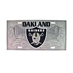  Oakland Raiders   3D NFL License Plate