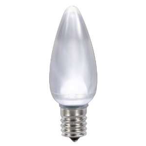  C9 Satin LED Pure Wht Bulb45W 130V