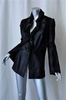 HELEN YARMAK Black*RUSSIAN BROADTAIL*Fur Jacket Coat  
