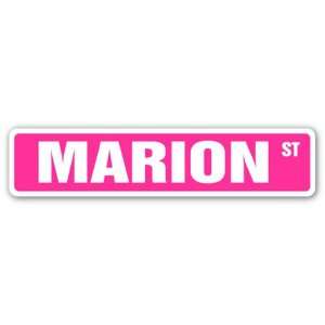  MARION Street Sign name kids childrens room door bedroom 
