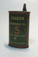 ANTIQUE HANDY OILER SINGER SEWING MACHINE OIL TIN CAN  