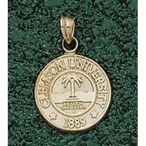   Anderson Jewelry Clemson Tigers New Seal Gold Charm